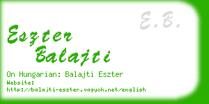 eszter balajti business card